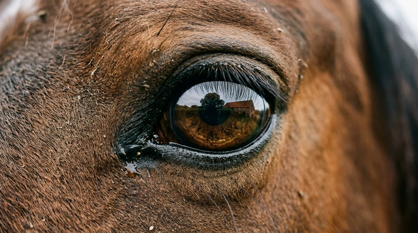 Un regard de cheval, Centre équestre La Rivière, Saint-Martin-en-Haut